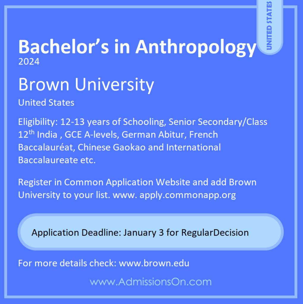 AB Anthropology Brown University