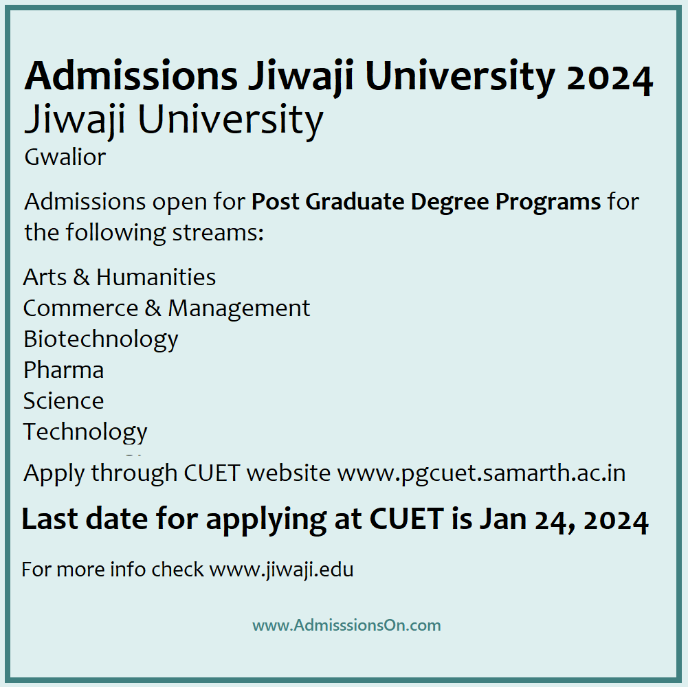 Jiwaji University Gwalior Guest Faculty In Assistant Professor 2022-23 | Mp  Guest Faculty Vacancy - YouTube